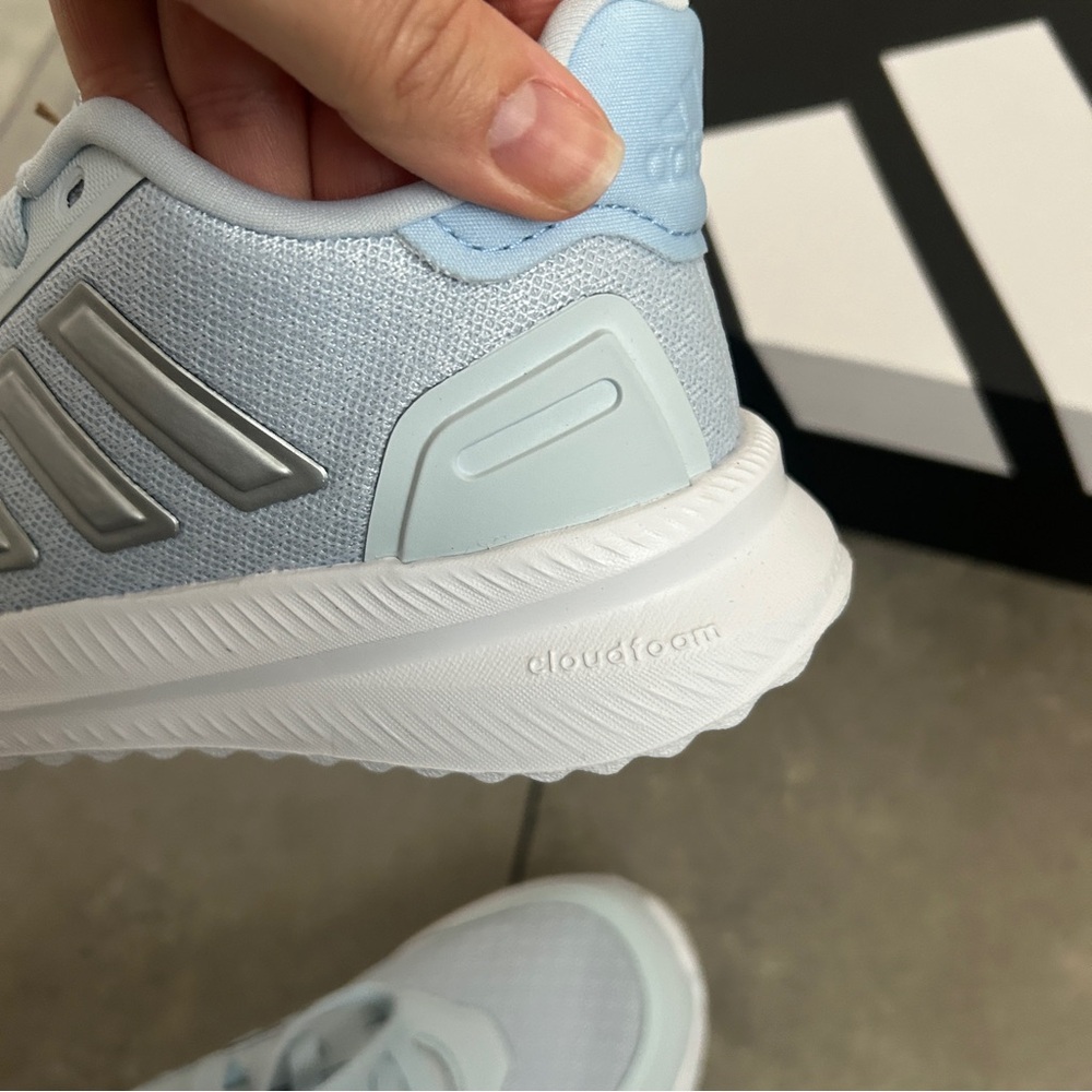 NEW Adidas X_PLR Path Kids' sneaker light blue Cloudfoam midsole 12K - Picture 6 of 10